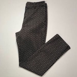 Patterned Slim Ankle Pants